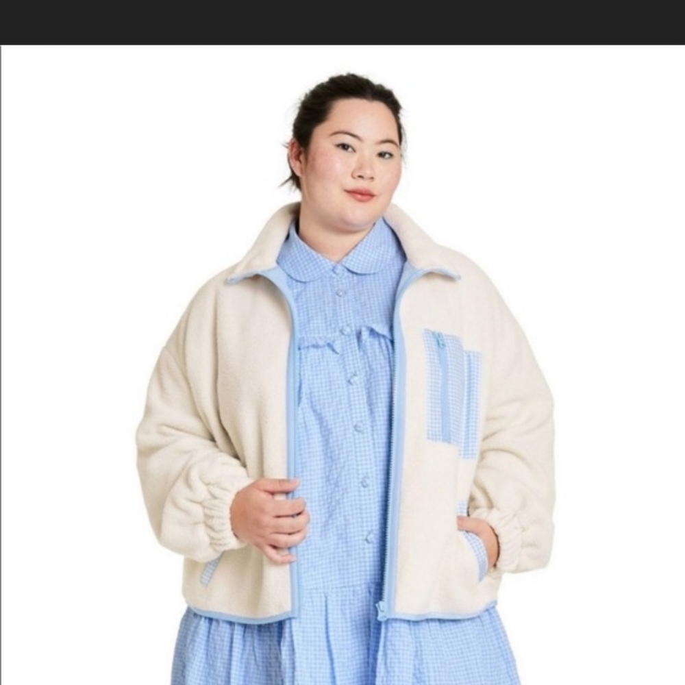Sandy Liang for Target Cream Teddy Jacket